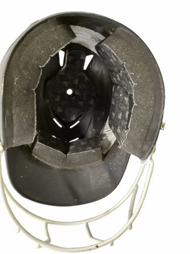 Used Rawlings Rcfh Batting Helmet W Mask Black Fits All 11613-s000183759