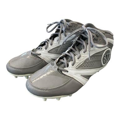 Used Warrior Second Degree 3.0 Mid Lax Cleats Mens Grey Senior 9.5 11450-s000522599