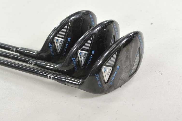 Cobra F-Max Superlite Womens 4, 5, 7 Hybrid Set Ladies Flex 50g Graphite #220156
