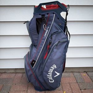 Callaway ORG 14 Way Golf Cart Bag USA Flag Navy Blue White Red