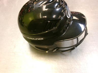 Used Rawlings Helmet Batting Helmet W Mask Black Md 11339-s000202999