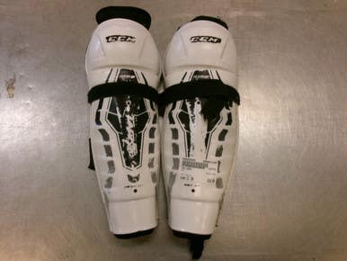 Used Ccm 1052 Intermediate Shin Guards White 11" 11339-s000202989