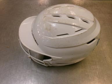 Used Boombah Bbh2sp-jr Batting Helmet W Mask White Fits All 11339-s000202897