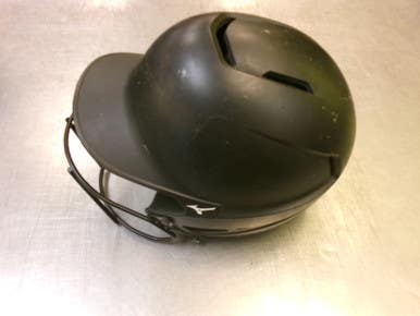Used Mizuno Helmet Batting Helmet W Mask Black Md 11339-s000202898
