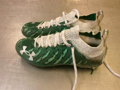 Used Under Armour Adult Fb Cleats Green Senior 8.5 11339-s000202842