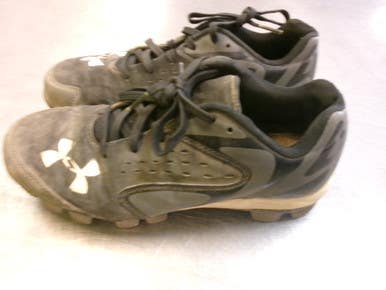 Used Under Armour Baseball Bb Sb Cleats Black Junior 04.5 11339-s000202676