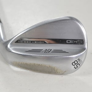 Titleist Vokey SM10 Tour Chrome 58*-08M Wedge Right BV Wedge Flex Steel #219839