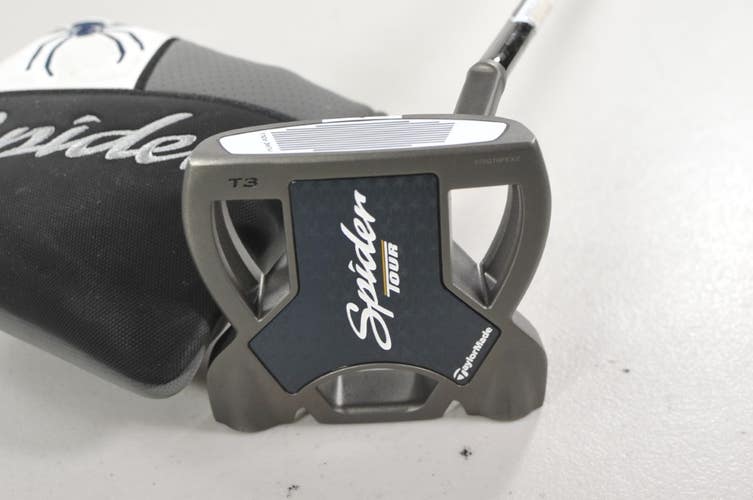 TaylorMade Spider Tour T3 Small Slant 2024 35" Putter KBS Steel w/ Cover #220145