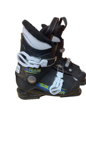Salomon Team Kids Ski Boots Black Used Size 18.5