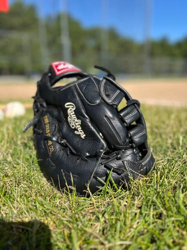 Rawlings GG Gamer First Base Mitt - LHT - 12.5" All Black - Pristine Condition