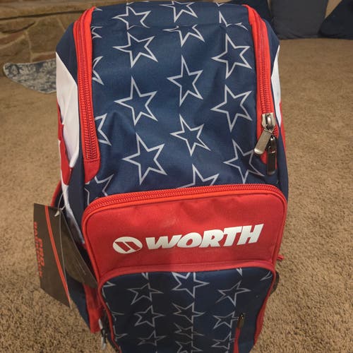 NEW Worth Player Pro Backpack Stars and Stripes Ready for July 4th Tournaments