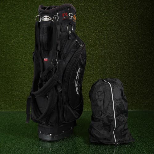 Sun Mountain RCB Cart Golf Bag Black 14-Way W/ Hood & 2 Putter / Club Wells!!