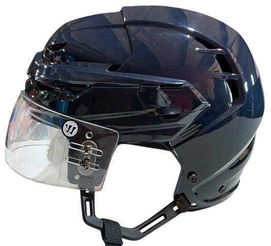 Warrior Covert CF100 Pro Stock Hockey Helmet and Visor Combo Navy Blue 7950