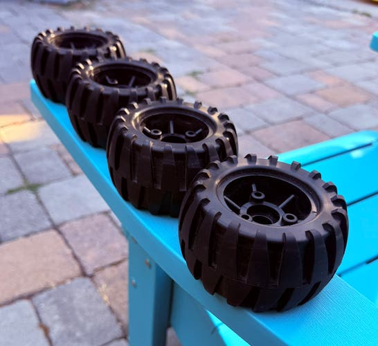 Off-road Monster Longboard/Skateboard Wheels 112mm x 62mm Unbranded Barely Used