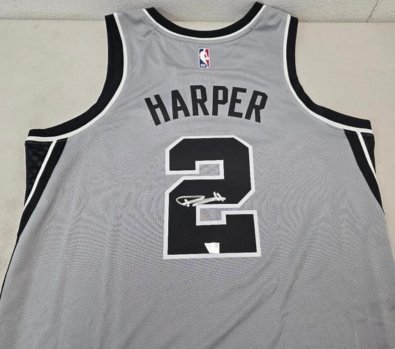 Spurs DYLAN HARPER Signed Autographed Auto Statement Basketball Jersey FANATICS
