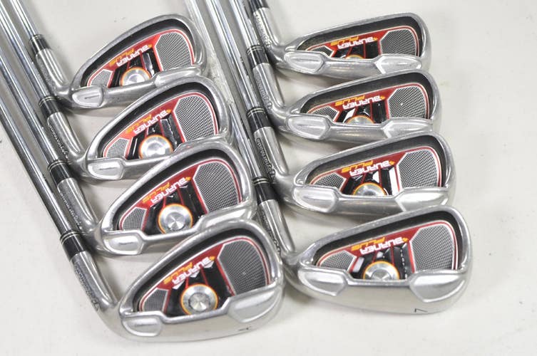 TaylorMade Burner Plus 4-PW,AW Iron Set Regular Flex Right 85g Steel #220232