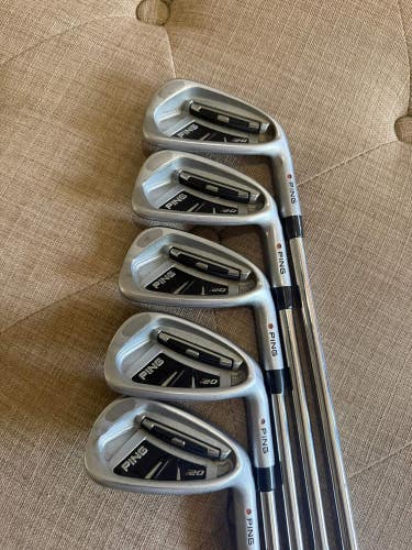 Ping i20 Iron Set 6-PW Orange Dot CFS Stiff Flex -1/2" NICE