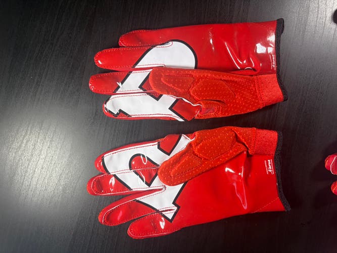Rutgers Scarlet Knights football gloves size large
