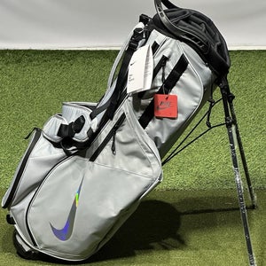 Nike 2026 Air Hybrid 2 Golf Carry Stand Bag 14-Way w/ Rain Hood Color: Gray NEW