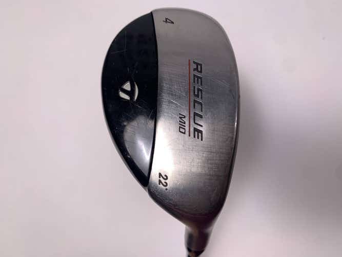 TaylorMade Rescue Mid 4 Hybrid 22* Stiff Steel Mens RH