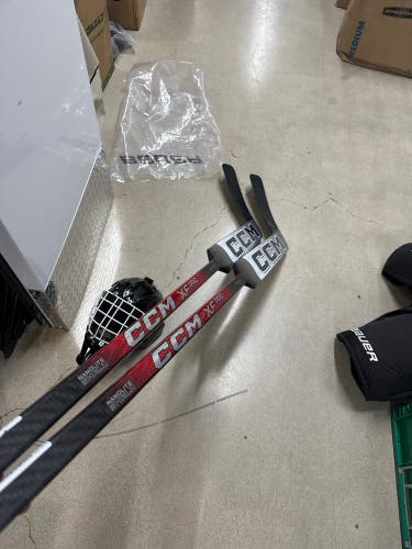 Two Pack SC. Sting Rays Senior CCM XF Pro Regular Goalie Stick 25" Paddle Pro Stock (New)