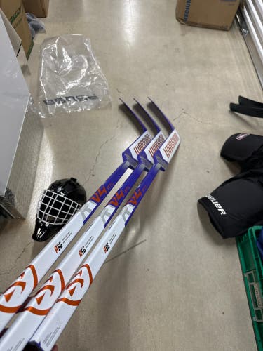 Orlando solar bears Warrior Ritual V4 Pro Full Right Goalie Stick 26" Paddle (New)