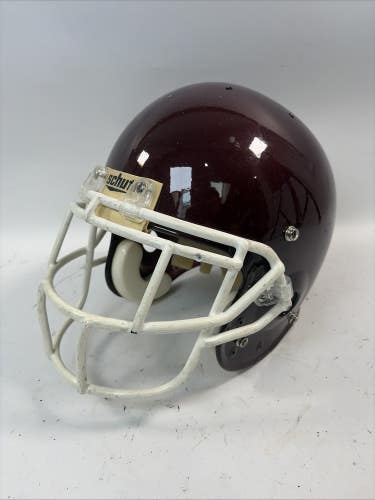 Vintage Schutt Pro Air II Burgundy Football Helmet, Large