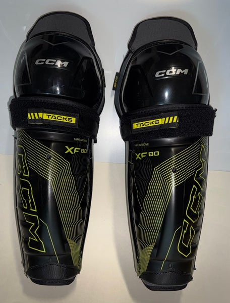 Junior CCM Tacks XF80 12" Shin Pads (Used)