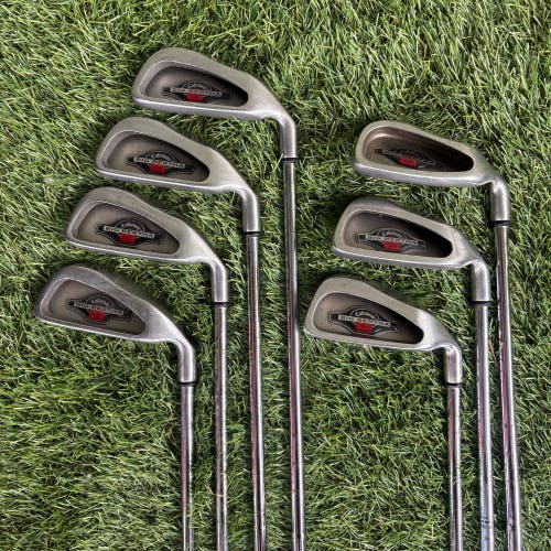 Callaway Big Bertha Iron Set 3-8 & PW (Missing 9) Right Hand Steel Winn Grips