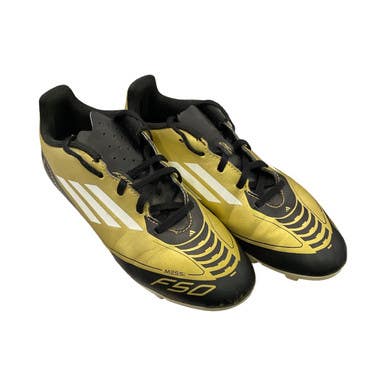 Used Adidas F50 Soccer Cleats Gold Senior 5 11859-s000031476