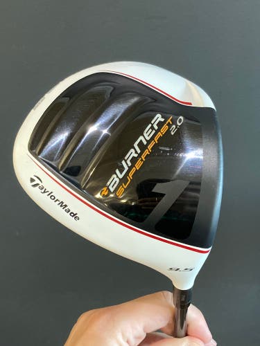 Used Men's TaylorMade Burner Superfast 2.0 Right Handed Driver | S Flex | REAX 4.8 Graphite Shaft