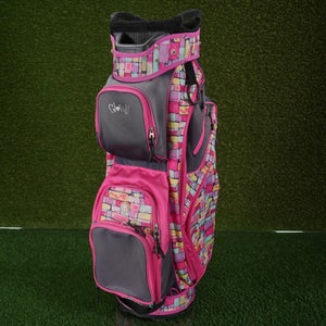 Glove It Women's Cart Golf Bag Ladies Pink / Multi Color Pattern 14-Way Dividers