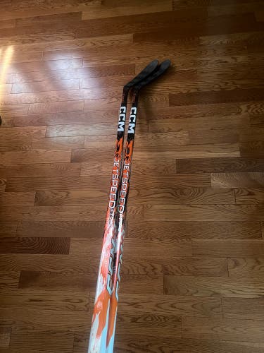 (2 Pack) Senior CCM JetSpeed FT9 Pro Right Handed Hockey Stick P28 75 Flex Pro Stock (New)