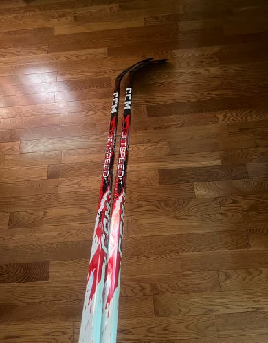 (2 Pack) Senior CCM JetSpeed FT9 Pro Left Hand Hockey Stick P29 75 Flex Pro Stock (New)