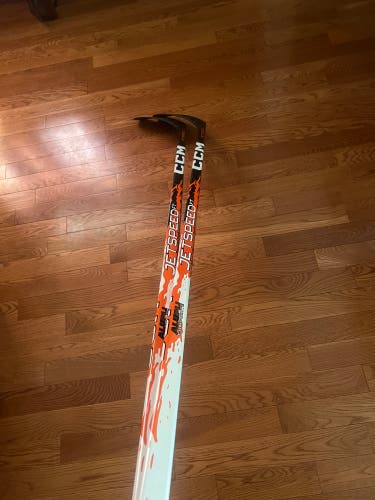 (2 Pack) Senior CCM JetSpeed FT9 Pro Right Handed Hockey Stick P29 75 Flex Pro Stock (New)
