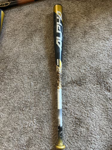 2020 Easton Alpha 360 Alloy BBCOR Certified Bat (-3) 30 oz 33" (Used) CRACKED END CAP