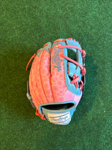 Bubble Gum Rawlings Heart of the Hide RH Infield Baseball Glove 11.5" (New)