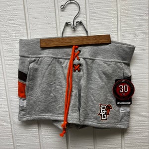 NWT Bowling Green Falcons Women’s Small Colosseum Shorts Gray 2” Inseam Lace Up
