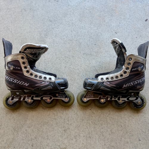 Mission Inhaler NLS6 Inline Skates Size 3 Wide Width (Used)