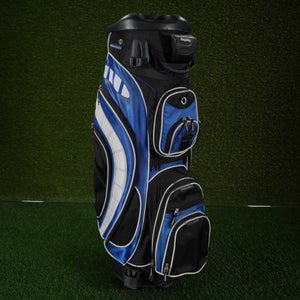 Bag Boy Revolver Plus Cart Golf Bag Black / Blue / White 14-Way Dividers