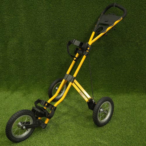 Sun Mountain Original Speed Cart Push Pull 3-Wheel Golf Cart Collapsible ~ READ!