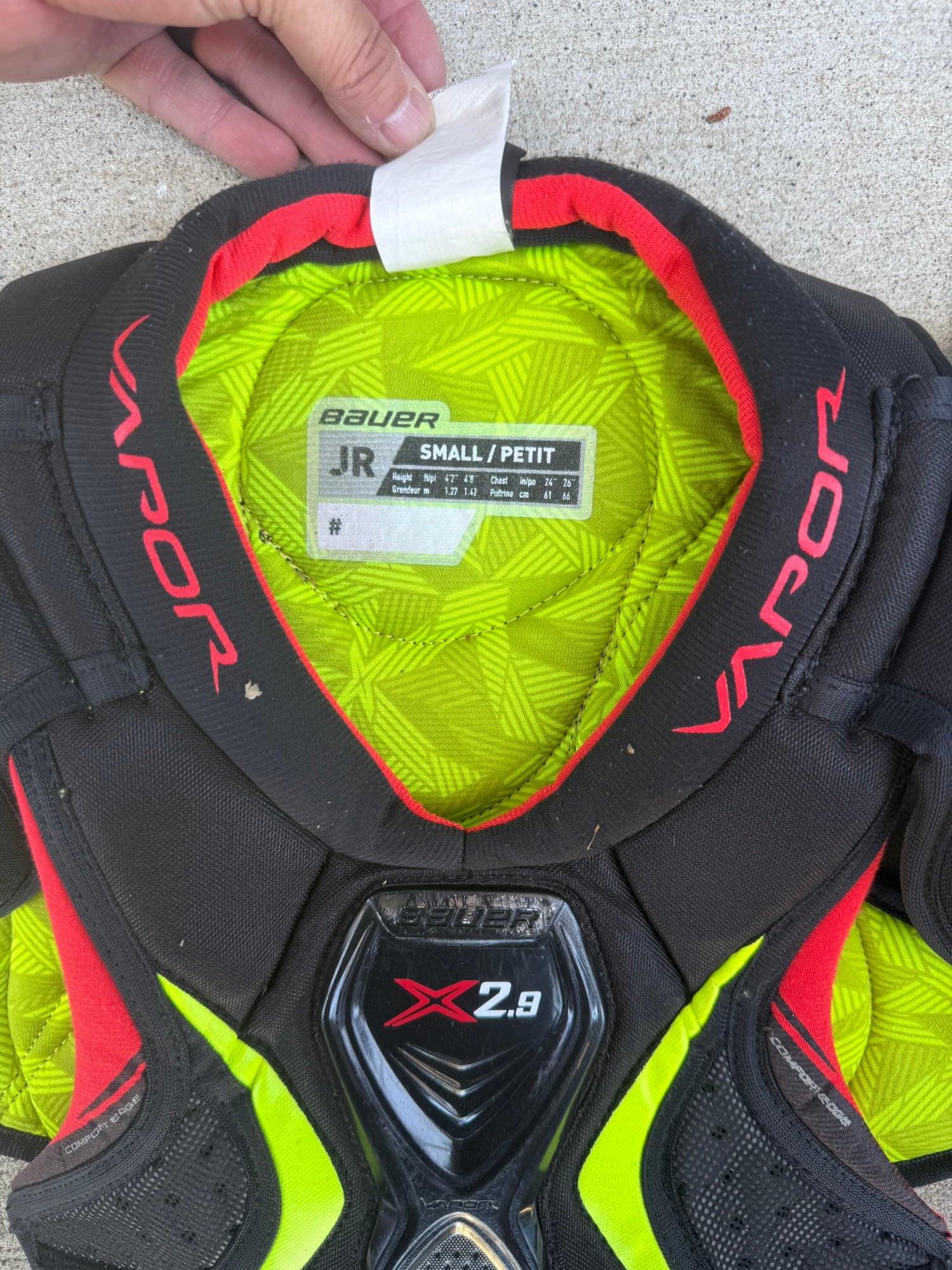 ウィンタースポーツ Bauer S19 X2.9 ゴーリー チェスト プロテクター JR L