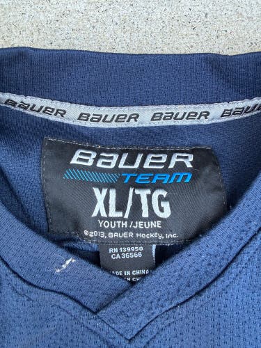 Blue XL Boys Bauer Jersey (Used)