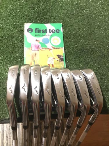 Mizuno MP-58 Dual Muscle Ti Irons Set 3-PW Stiff Dynalite XP Steel (-1/2) Read