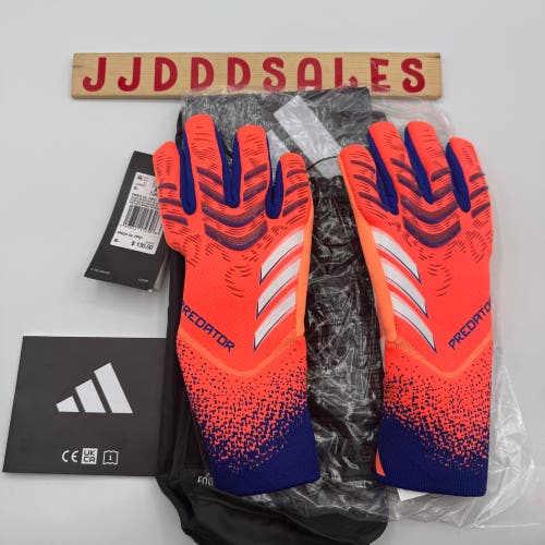 Adidas Predator Pro Goalkeeper Gloves JJ3533 Orange Blue White Size 6.5 $130
New