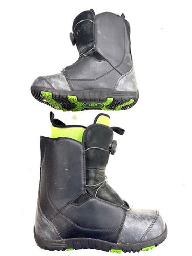 Used Flow Boa Boys Snowboard Boots Black Senior 7 11860-s000310404