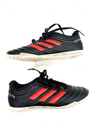 Used Adidas Soccer Indoor Shoes Black Senior 7.5 11860-s000310383