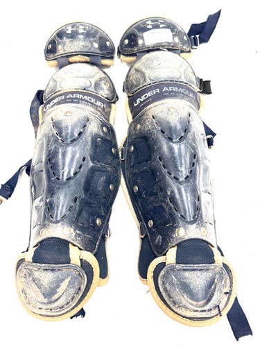 Used Under Armour Ualg-yvs Catchers Leg Guards Navy Blue Youth 11860-s000310375