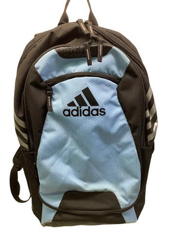 Used Adidas Stadium Backpack Ii Soccer Player Sackpack Sky Blue 11347-s000270695