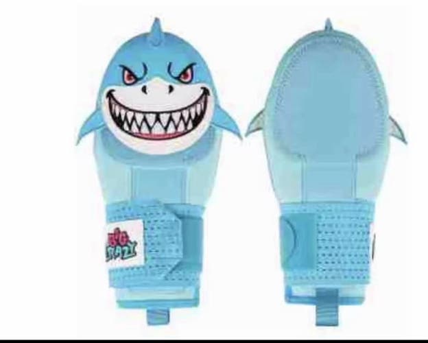Custom Shark Baseball Sliding Mitt Youth Base Running Hand Guard Blue Shark Design